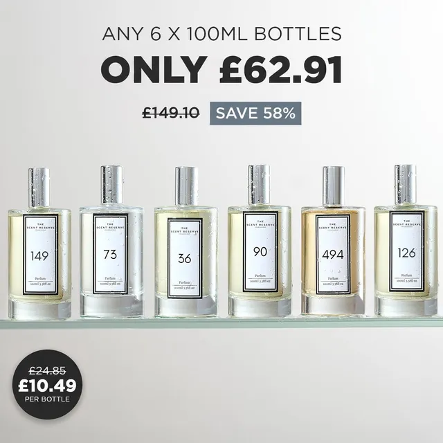 The Scent Reserve Perfume Bundles Lot 6x100ml parfum mixte