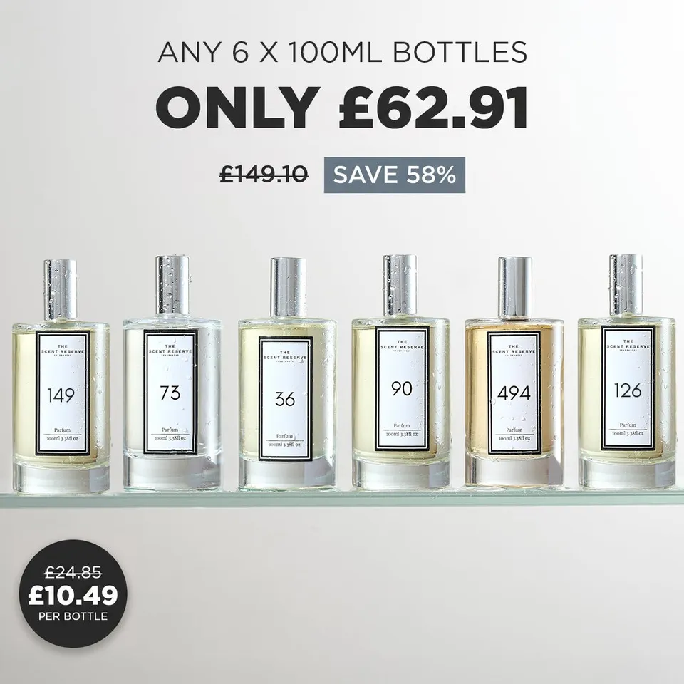 The Scent Reserve Perfume Bundles Lot 6x100ml parfum mixte