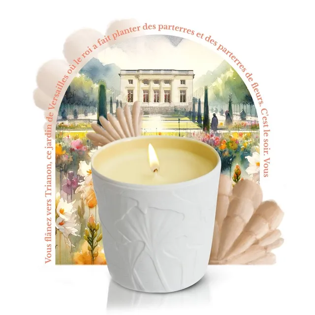 Le Jardin Retrouvé Tubéreuse Trianon bougie parfumée fleurs blanches