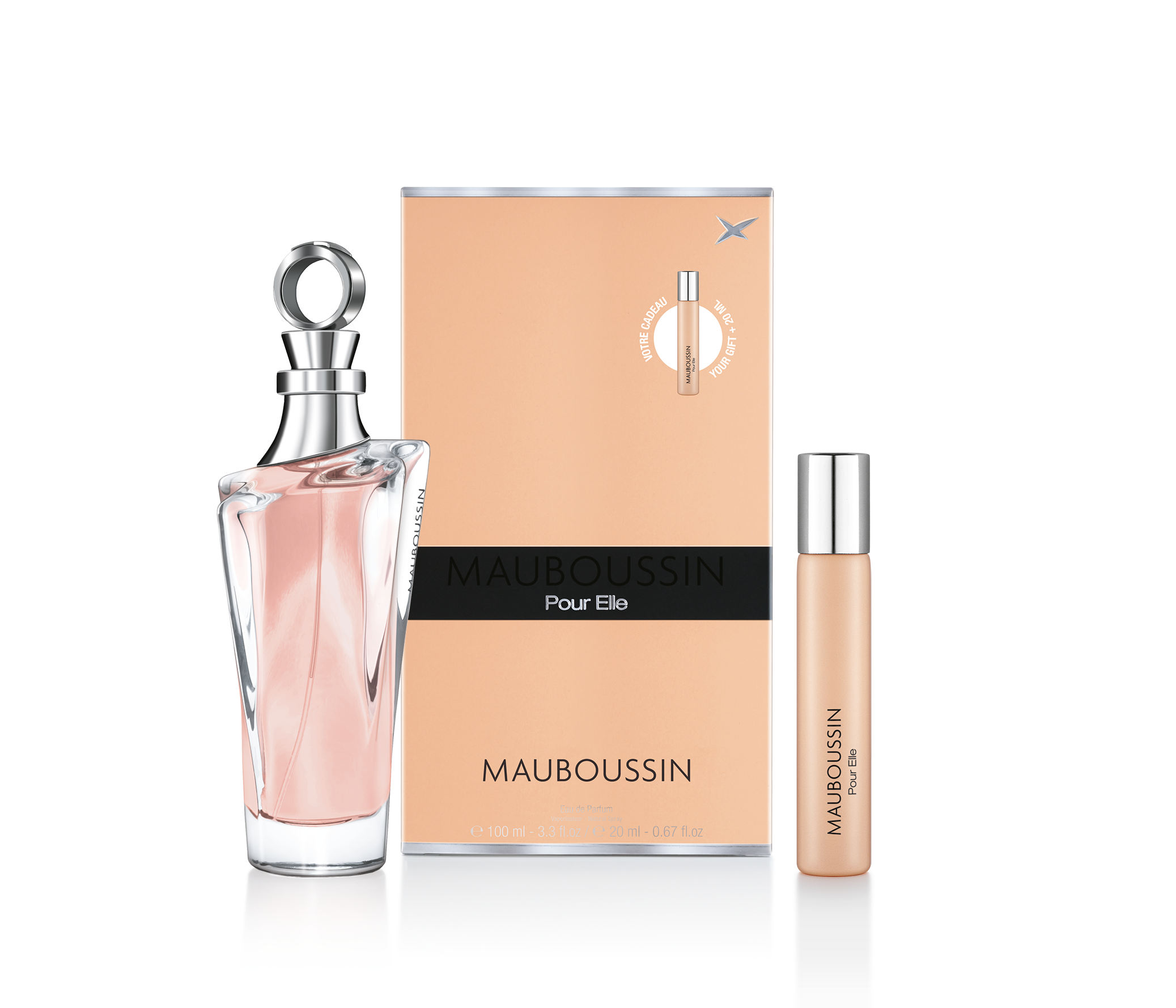 Mauboussin Pour Elle coffret eau de parfum 100+20 ml rose