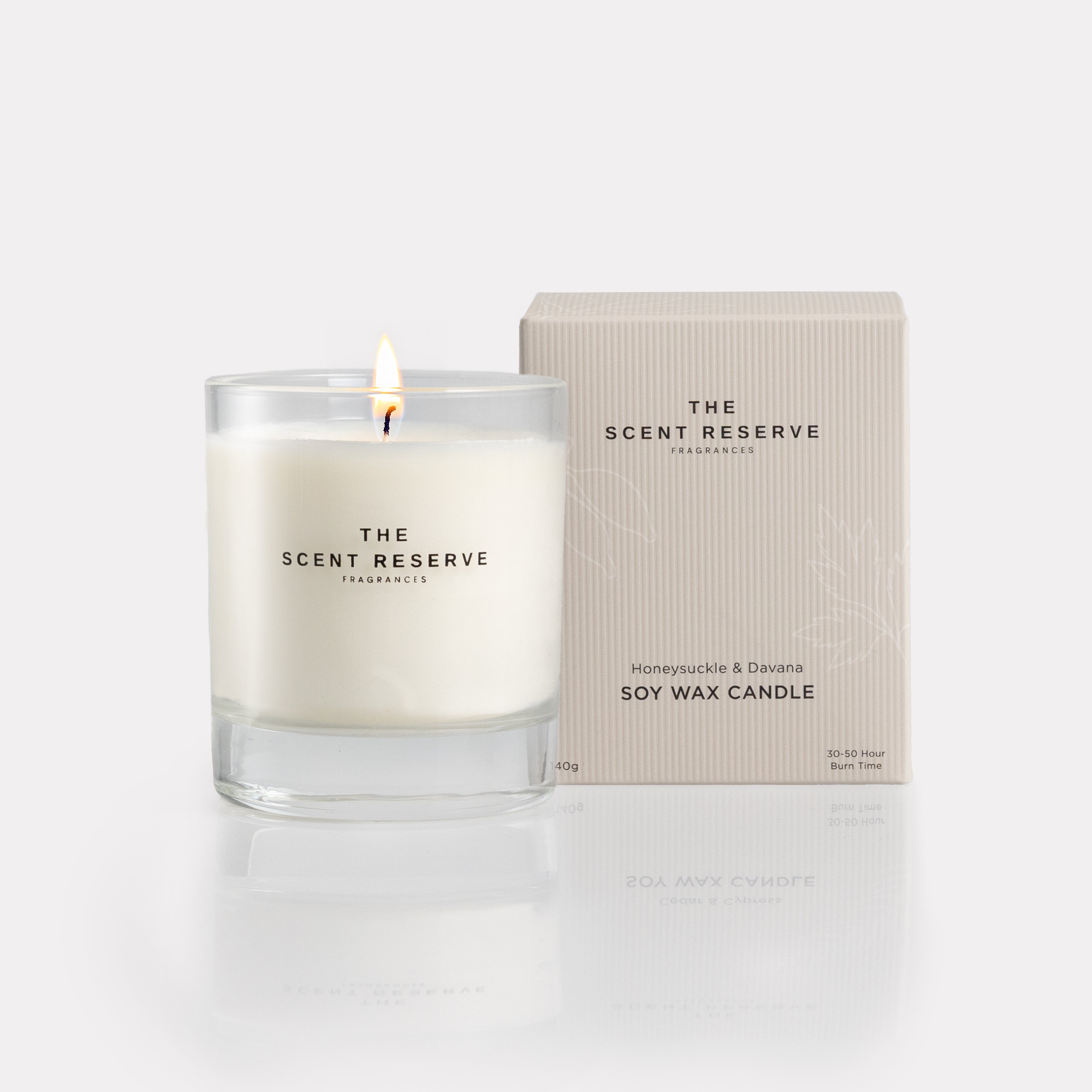 The Scent Reserve Honeysuckle & Davana bougie parfumée chèvrefeuille