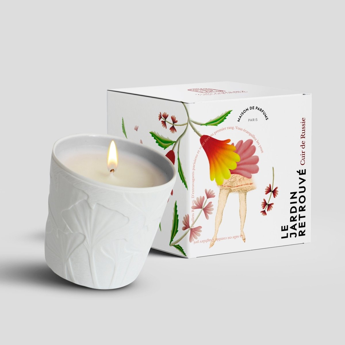 Le Jardin Retrouvé Cuir de Russie bougie parfumée boisée