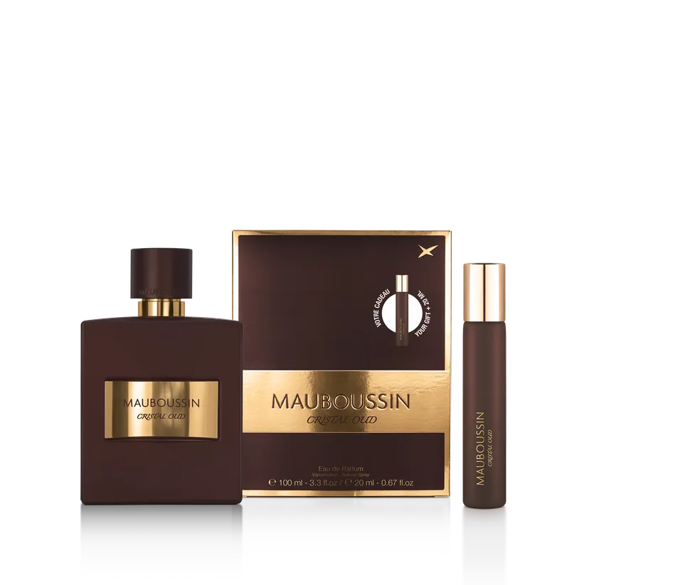 Mauboussin Cristal Oud coffret travel parfum homme 100+20 ml