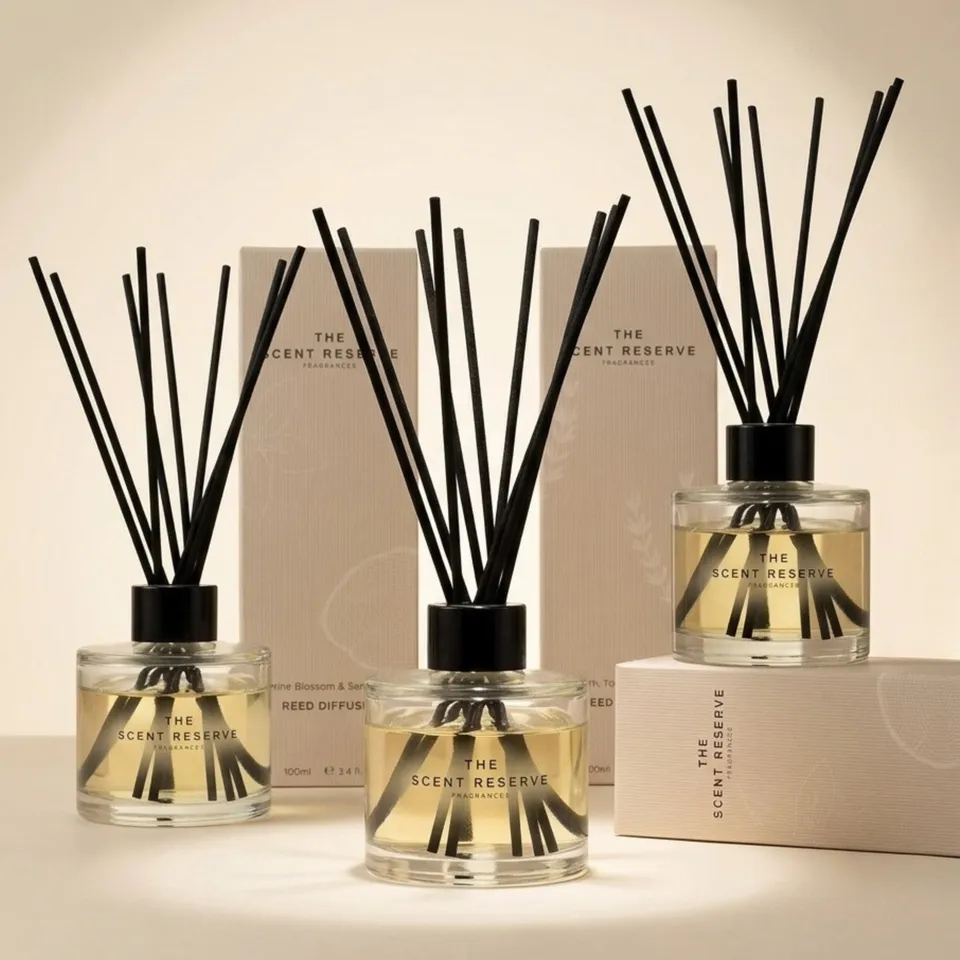 The Scent Reserve Reed Diffusers diffuseur bâtonnets lot 3 longue tenue