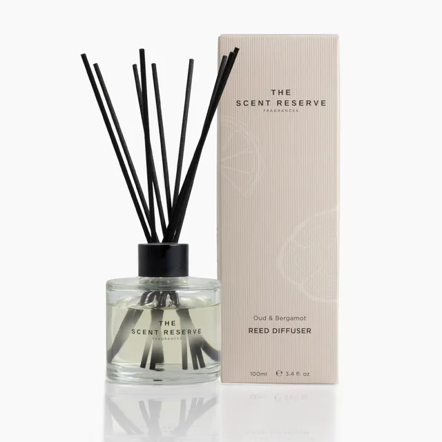 The Scent Reserve Diffuseur Bâtons Oud Bergamote Ambré