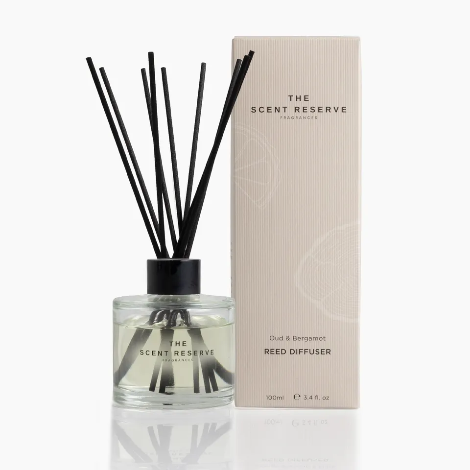 The Scent Reserve Diffuseur Bâtons Oud Bergamote Ambré
