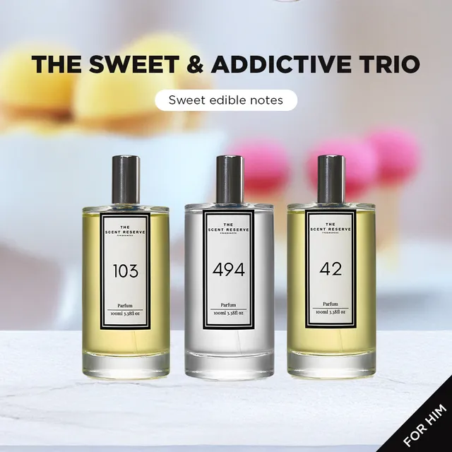 The Scent Reserve Sweet & Addictive Trio parfum homme 3 pcs gourmand
