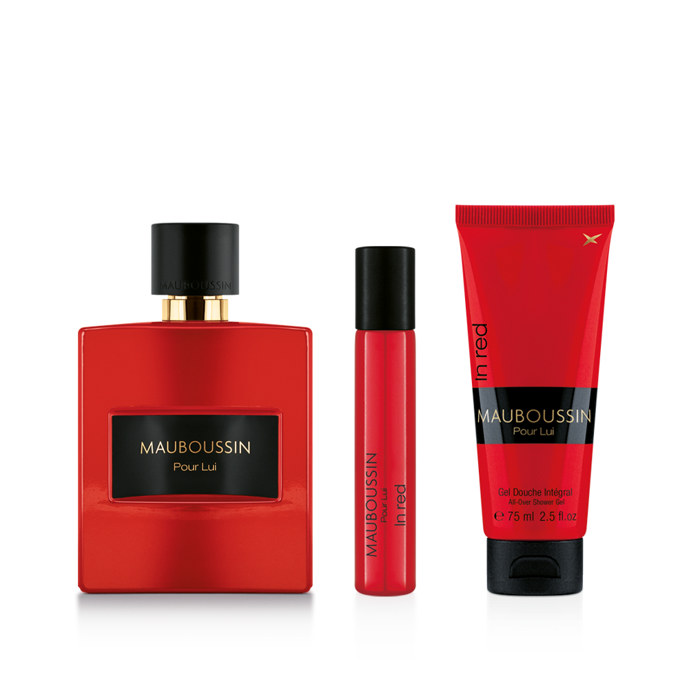 Mauboussin Pour Lui in Red eau de parfum coffret prestige santal