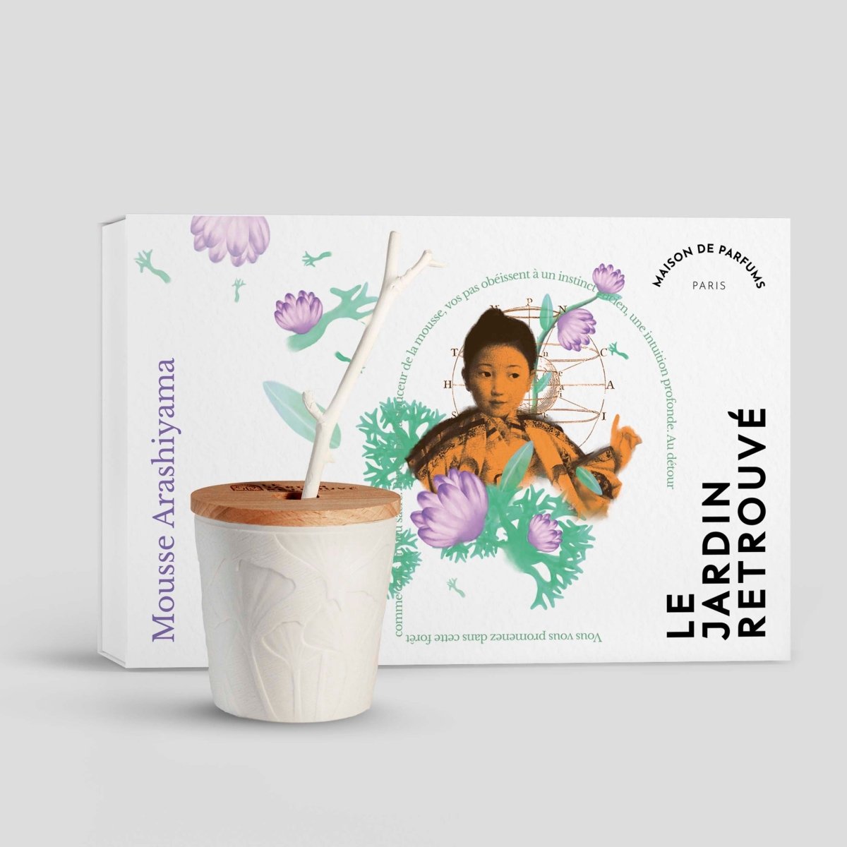 Le Jardin Retrouvé Mousse Arashiyama tige parfumante verte 125ml