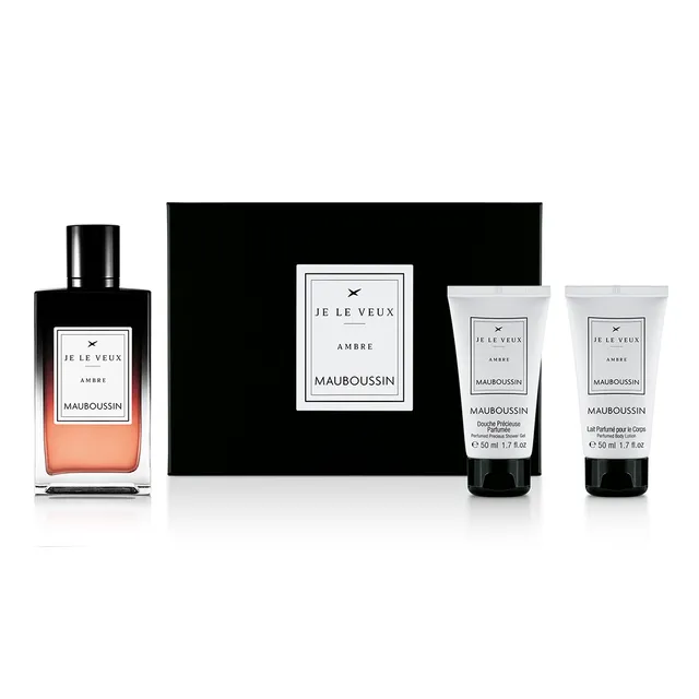 Mauboussin Je Le Veux Ambre coffret parfum femme ambré 3 pièces