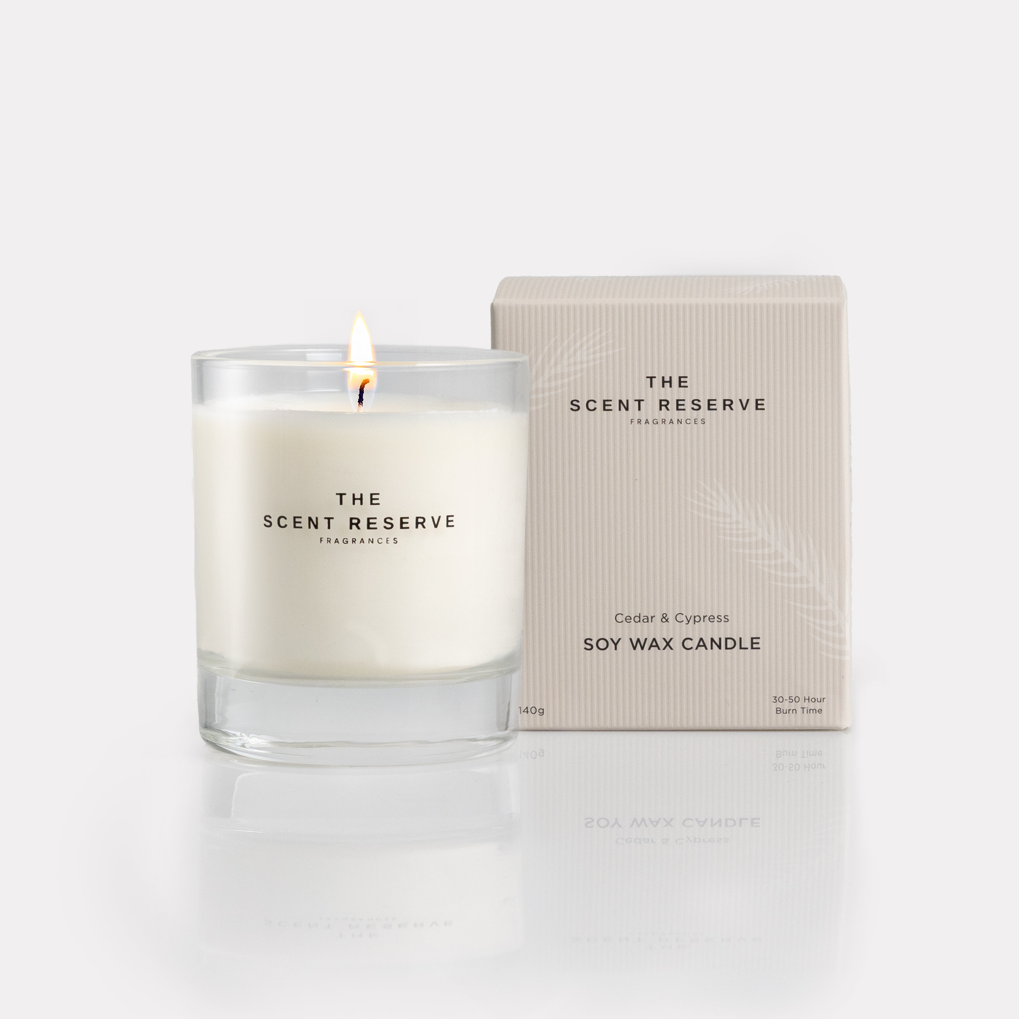 The Scent Reserve Soy Wax Candles Cedar & Cypress Bougie Cire Soja Boisée