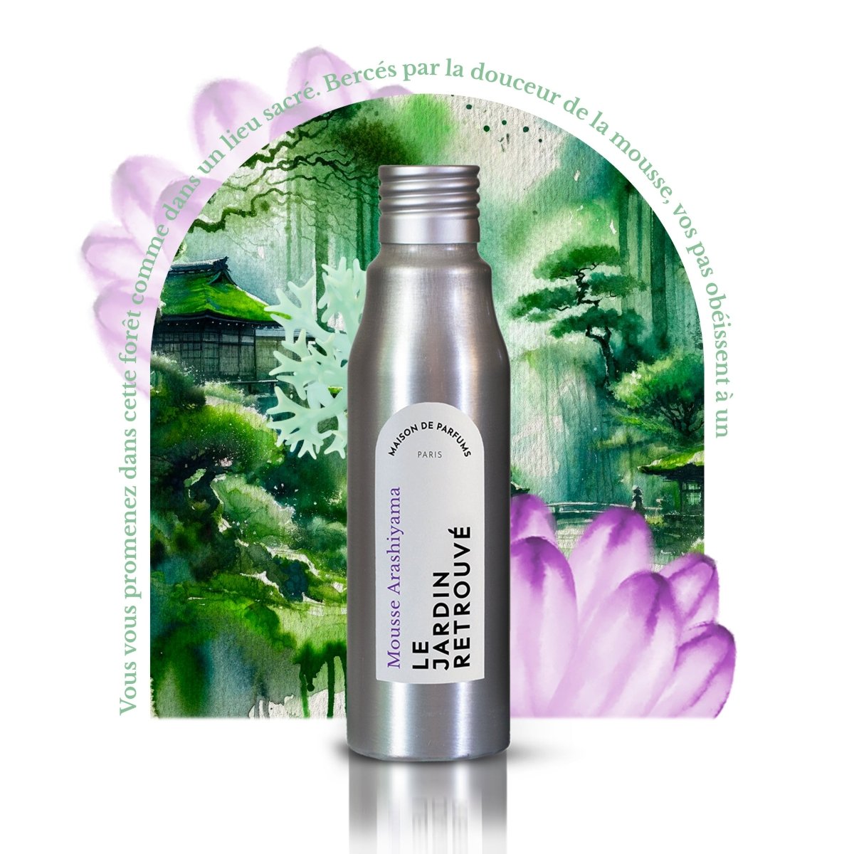Le Jardin Retrouvé Mousse Arashiyama recharge tige parfumante 125 ml