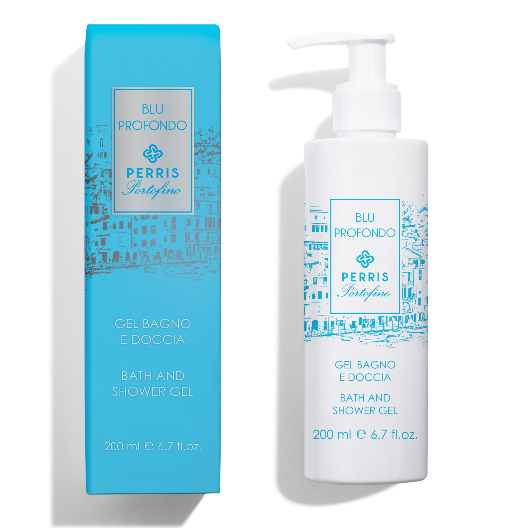 Perris Monte Carlo Blu Profondo gel douche 200 ml bergamote