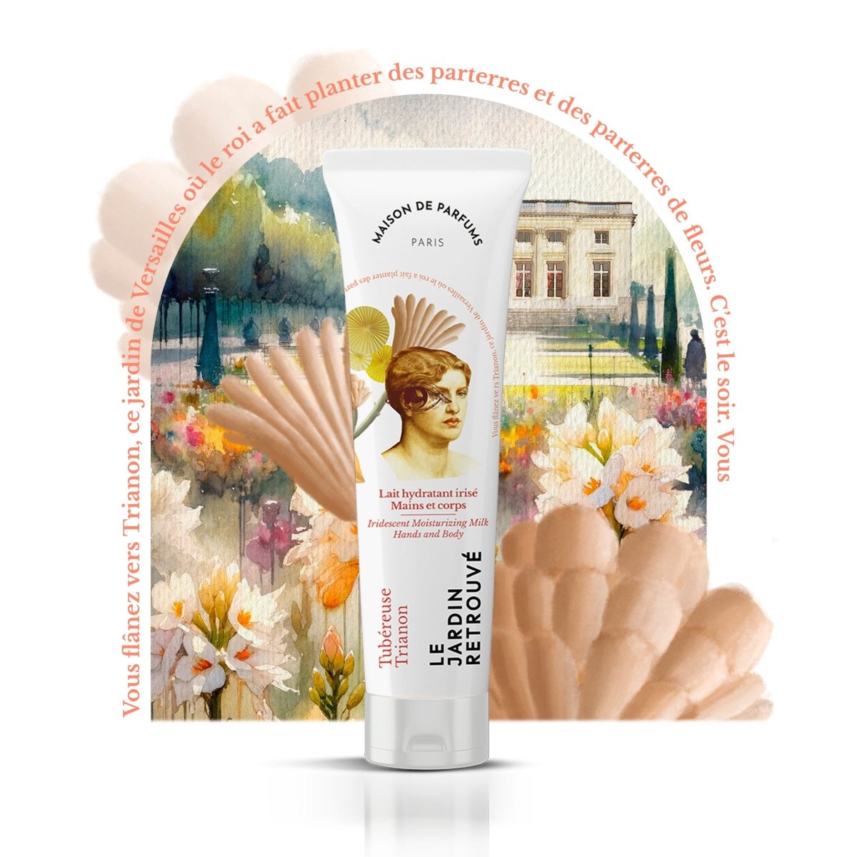 Le Jardin Retrouvé Tubéreuse Trianon lait corps irisé floral