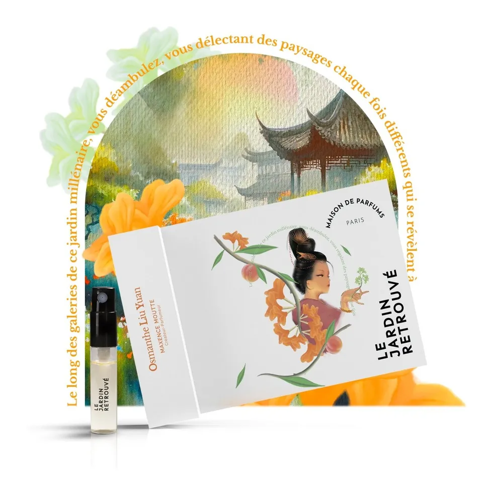Le Jardin Retrouvé Osmanthe Liu Yuan eau de parfum 3 ml joyeux floral