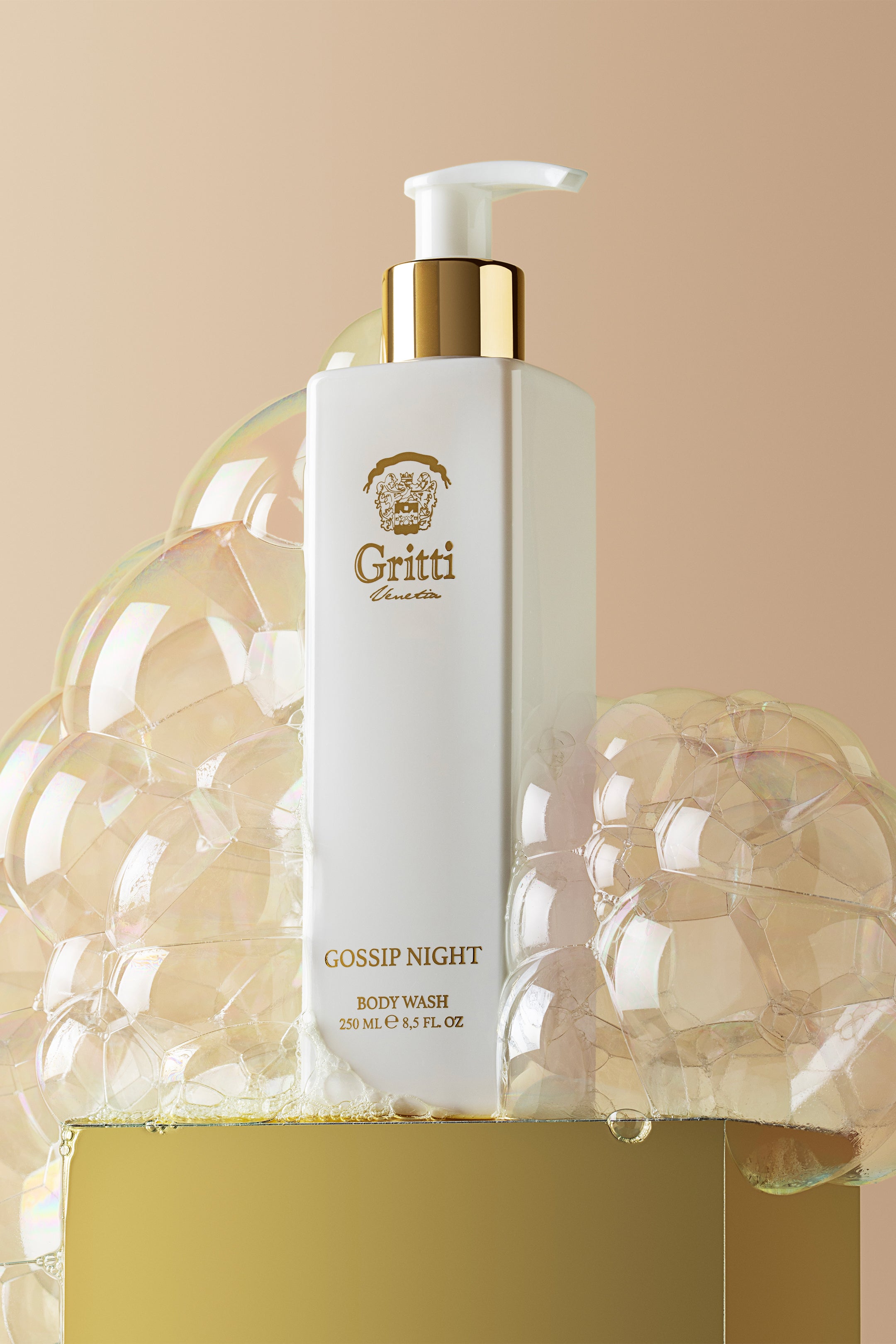 Gritti Bath & Body Gossip Night gel douche 250 ml pêche