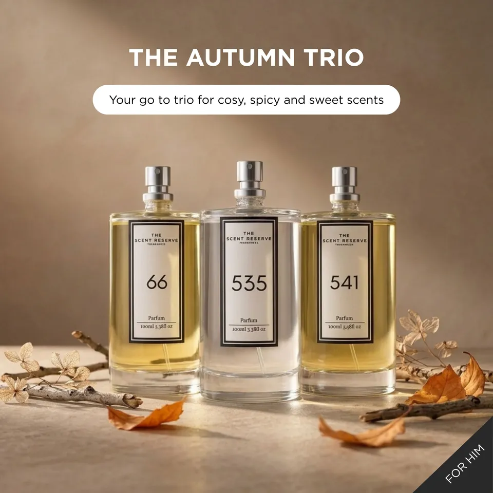 The Scent Reserve Autumn Trio parfum homme coffret 3 épicé