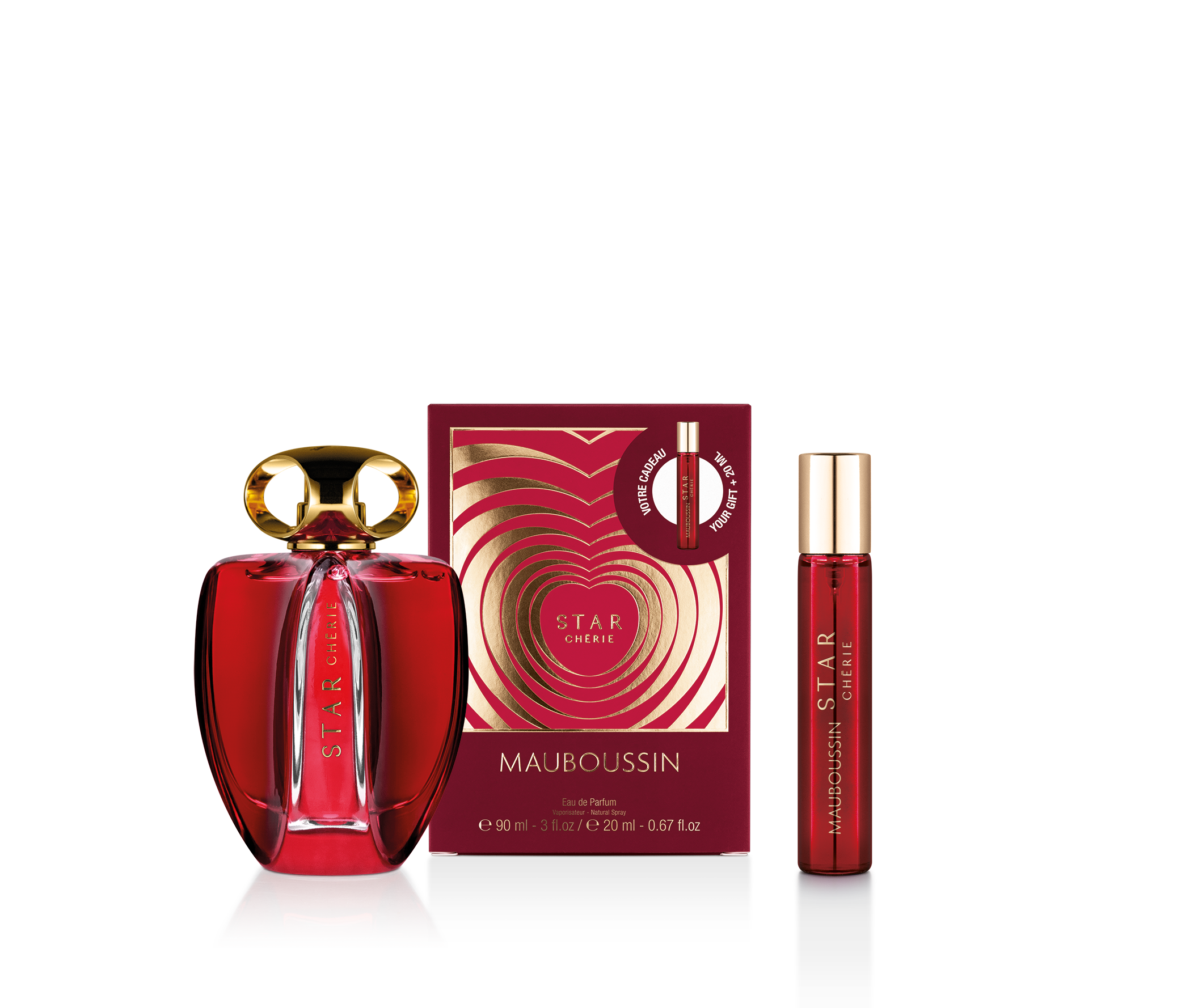 Mauboussin Star Chérie eau de parfum coffret travel cerise