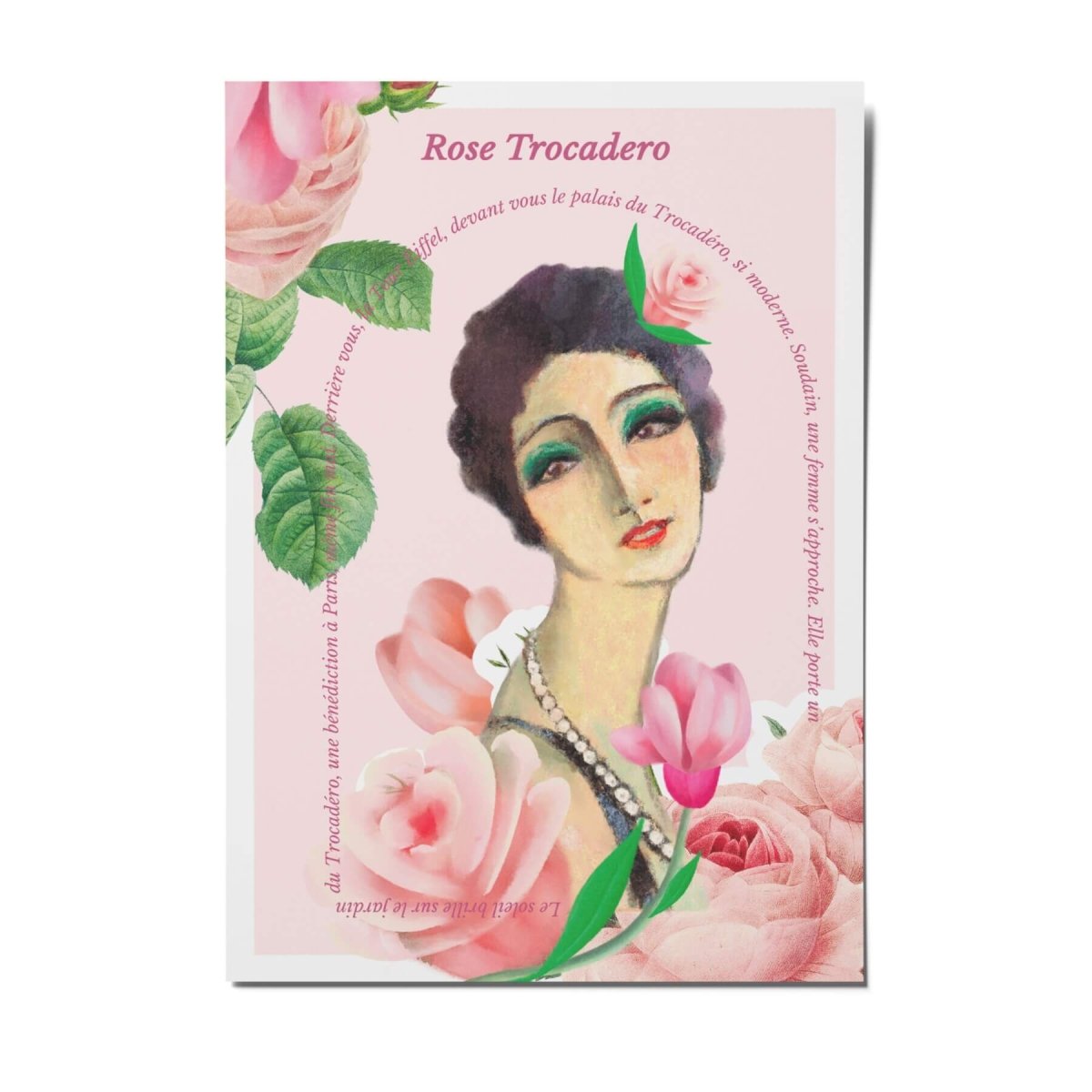 Le Jardin Retrouvé Rose Trocadéro carte postale Gardien du Sommeil