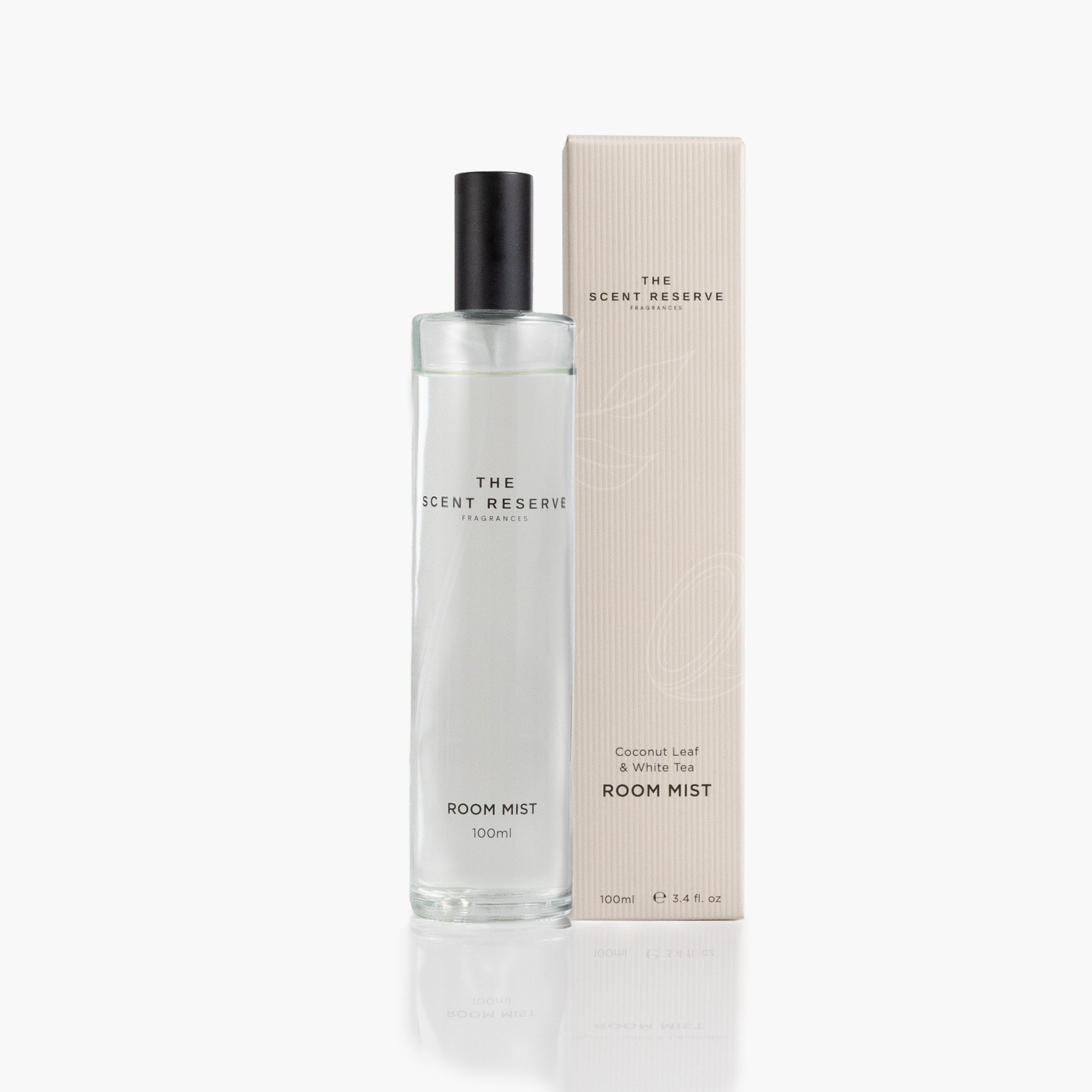 The Scent Reserve Coconut Leaf brume maison thé blanc