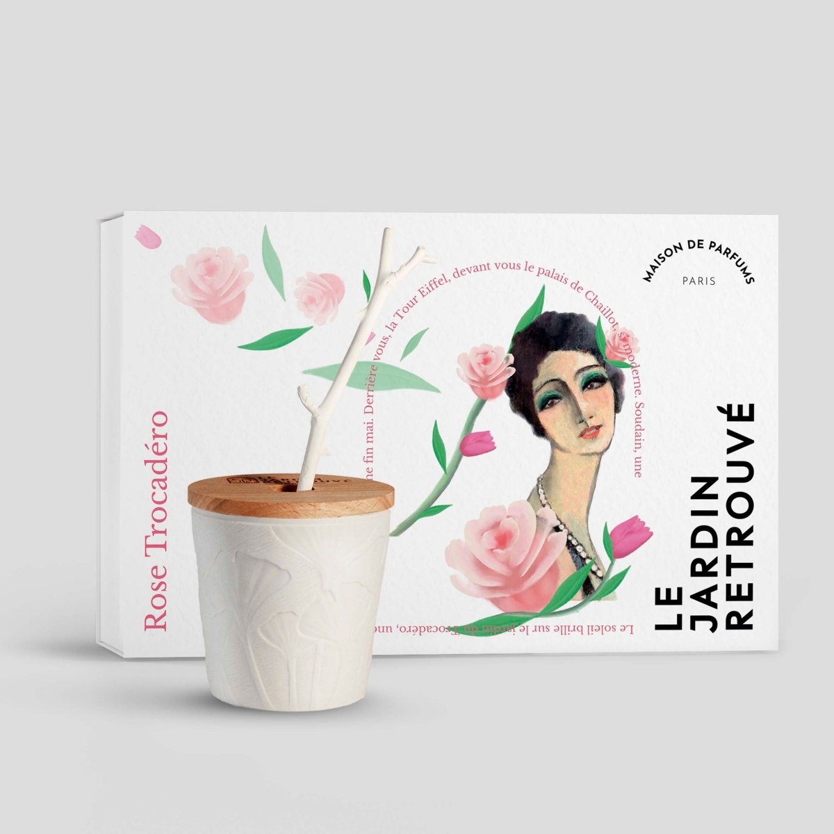 Le Jardin Retrouvé Rose Trocadéro tige parfumante rose 125ml