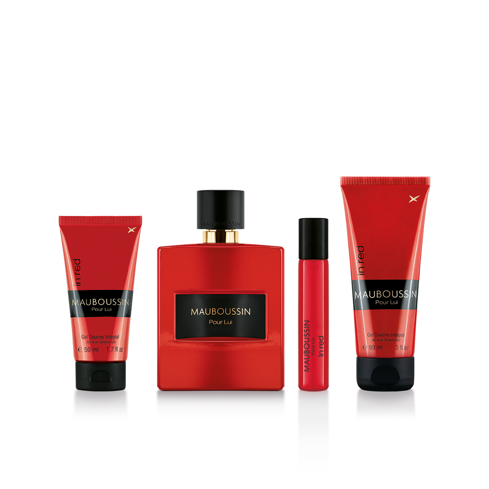 Mauboussin Pour Lui In Red coffret parfum homme boisé 4 pièces