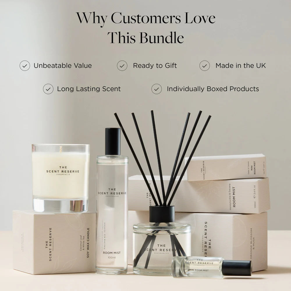 The Scent Reserve Comfort Collection coffret maison 9 pièces cocooning