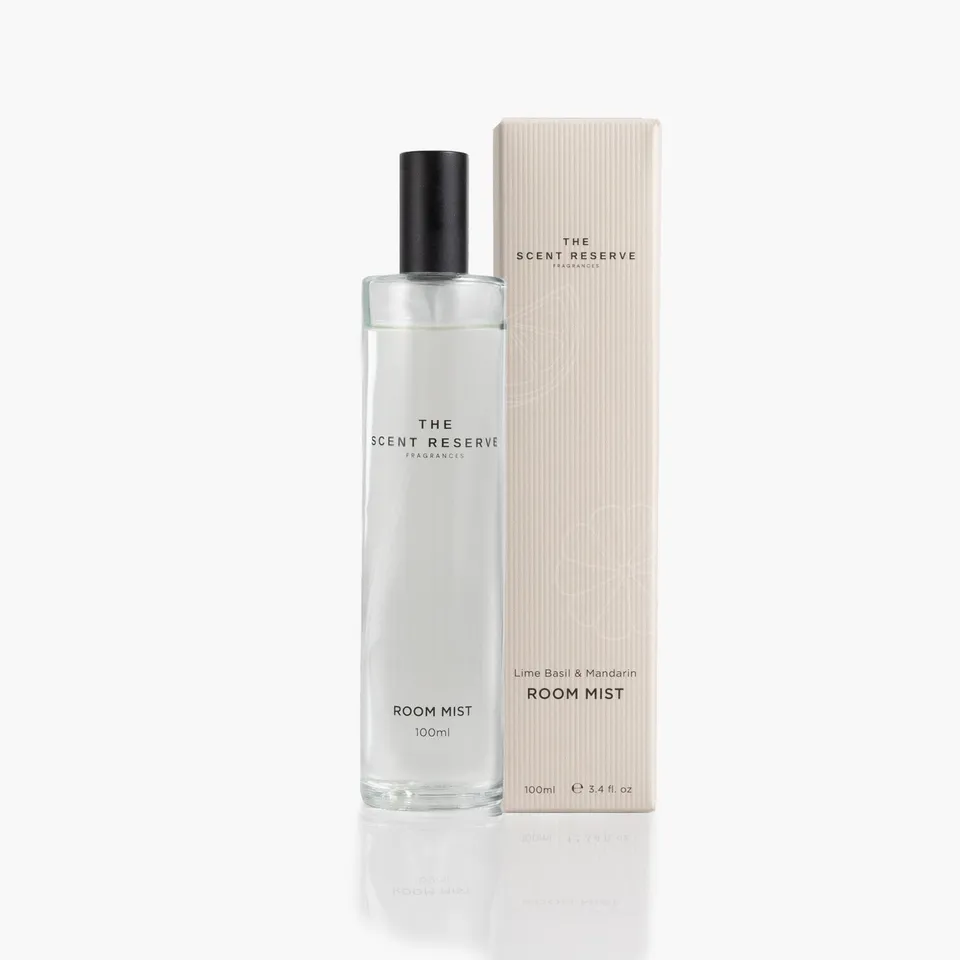 The Scent Reserve Lime Basil brume d'ambiance mandarine thym