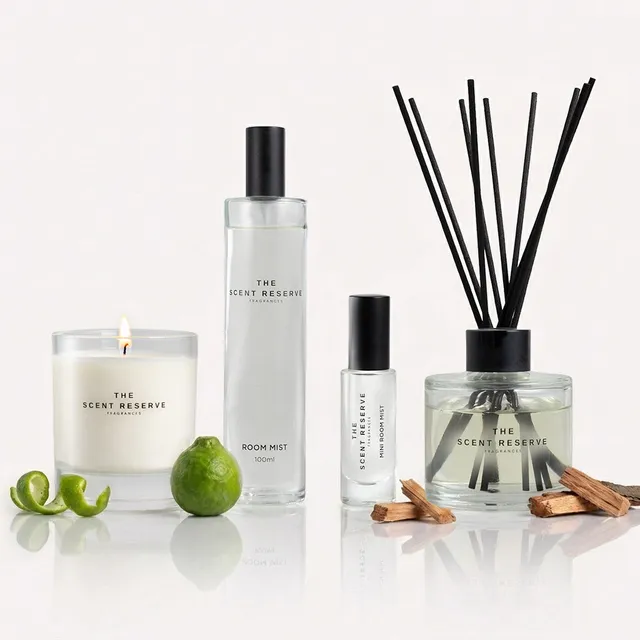 The Scent Reserve Oud Bergamot coffret maison 4 pièces ambré