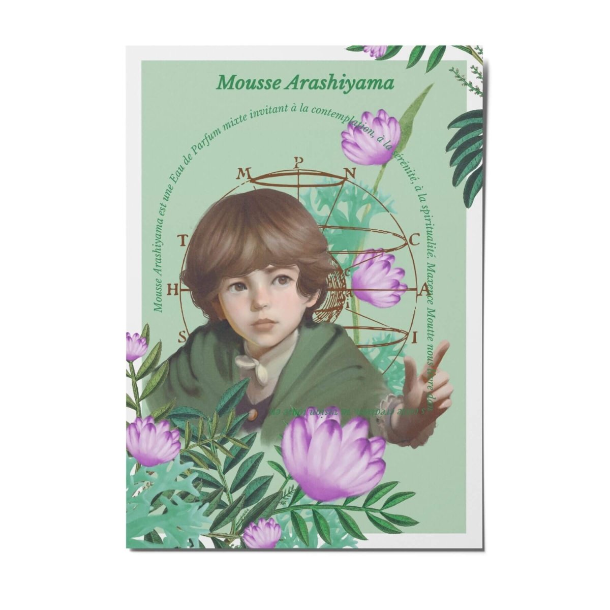 Le Jardin Retrouvé Mousse Arashiyama carte postale 10,5x14,5 cm