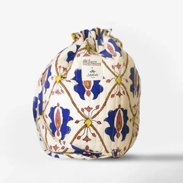 Le Jardin Retrouvé Pochon du Voyage Jamini Croisillon Tissu