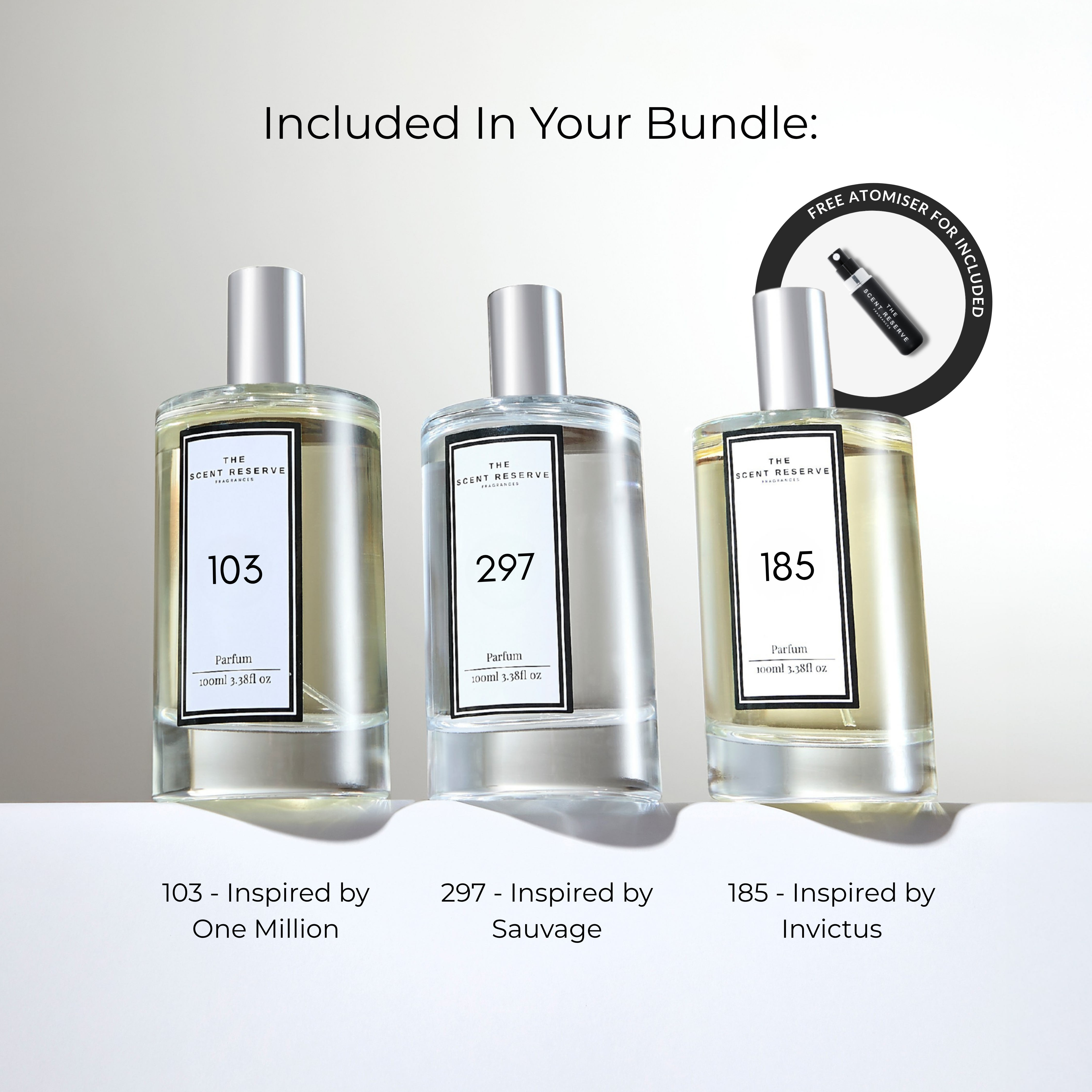 The Scent Reserve coffret 3 parfums homme Sauvage Million Invictus