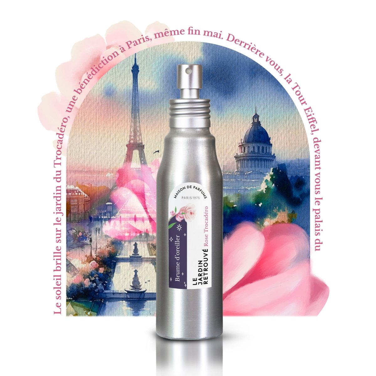 Le Jardin Retrouvé Rose Trocadéro brume oreiller rose lavande