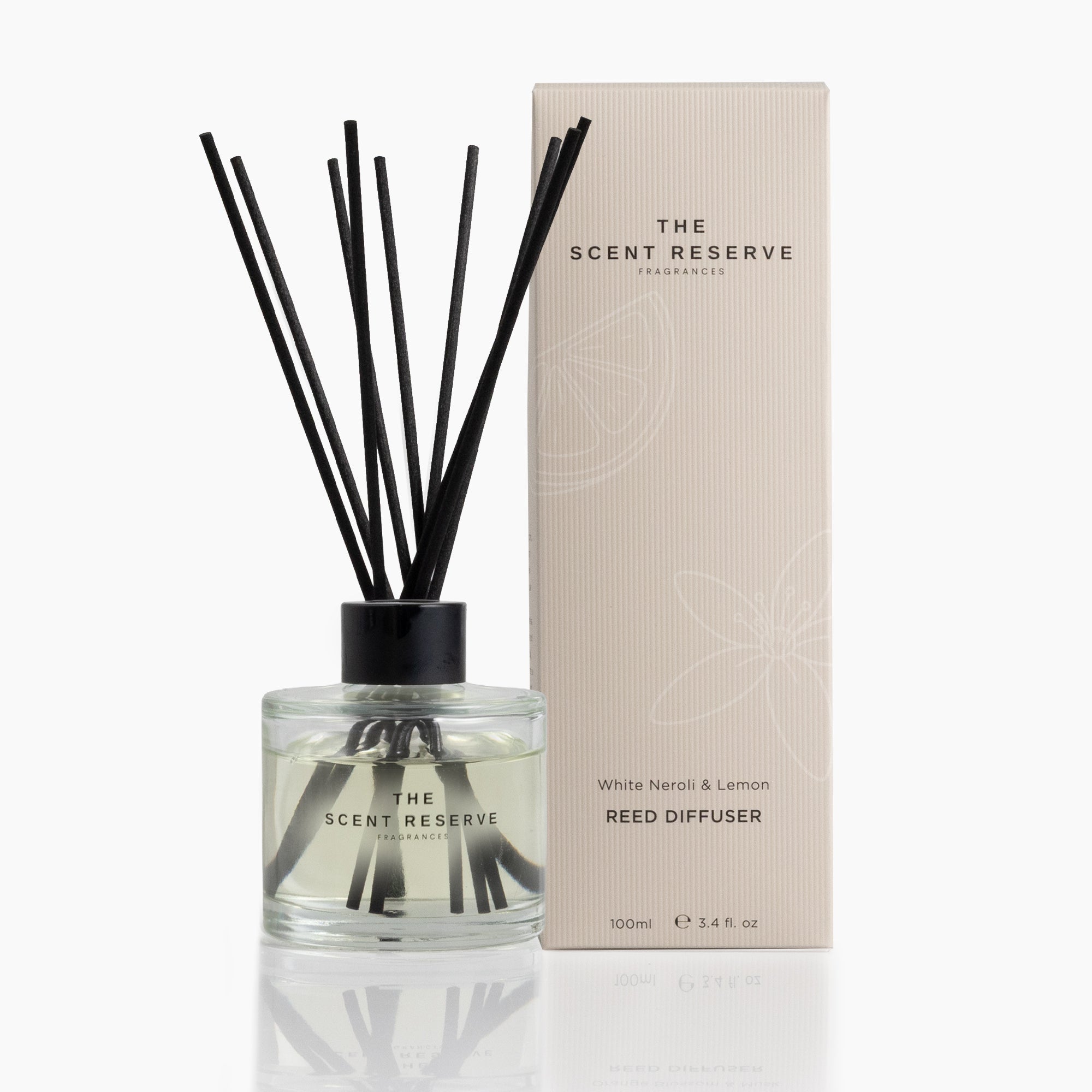 The Scent Reserve White Neroli & Lemon diffuseur bâtonnets néroli