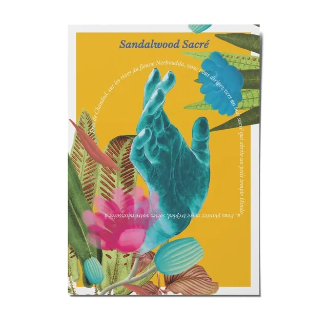 Le Jardin Retrouvé Sandalwood Sacré carte postale 10,5x14,5 cm