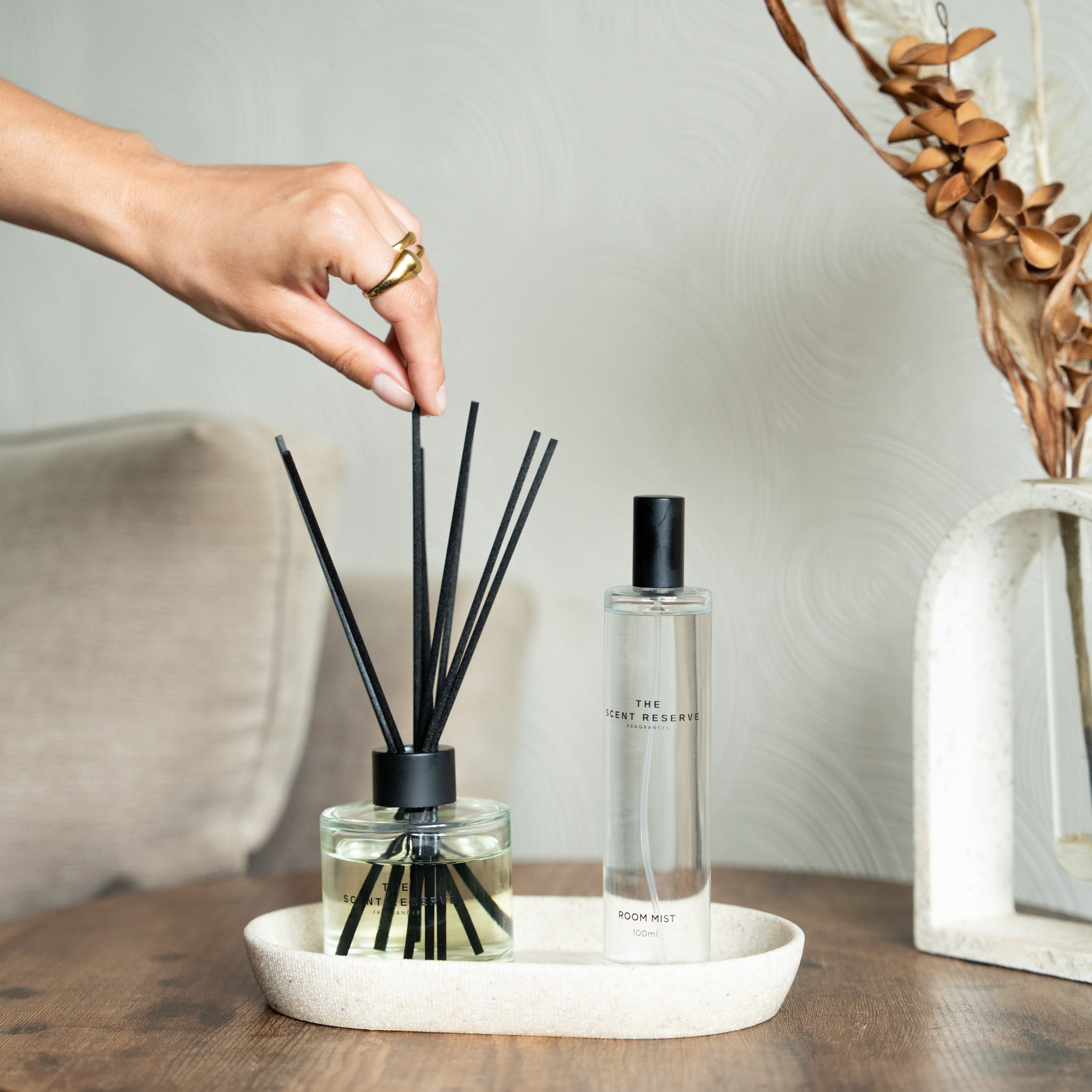 The Scent Reserve Reed Diffusers diffuseur bâtonnets lot 3 longue tenue