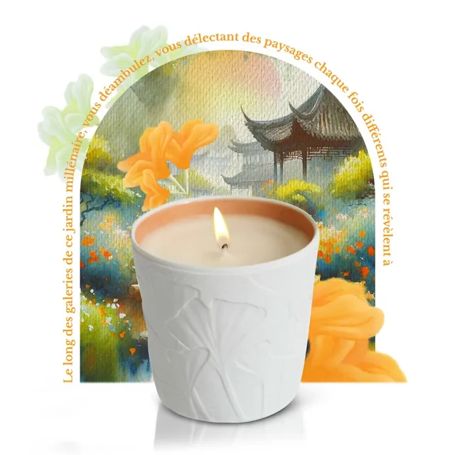 Le Jardin Retrouvé Osmanthe Liu Yuan bougie parfumée fruitée