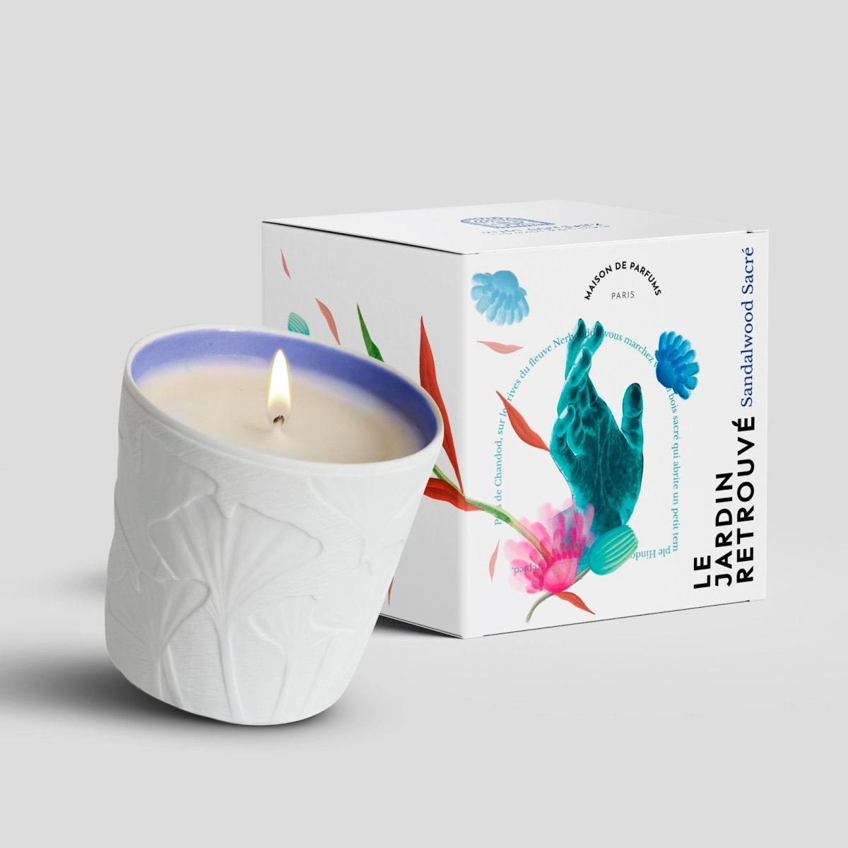 Le Jardin Retrouvé Sandalwood Sacré bougie parfumée santal