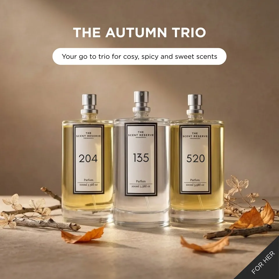 The Scent Reserve coffret 3 parfums femme automne vanille