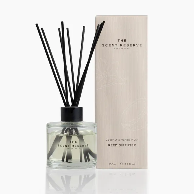 The Scent Reserve Coconut & Vanilla Musk diffuseur bâtonnets