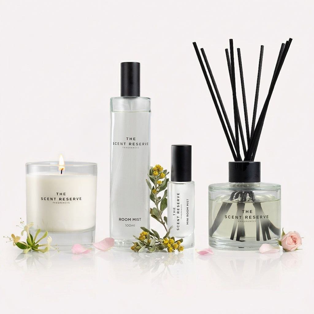 The Scent Reserve Honeysuckle Davana coffret maison 4 pièces