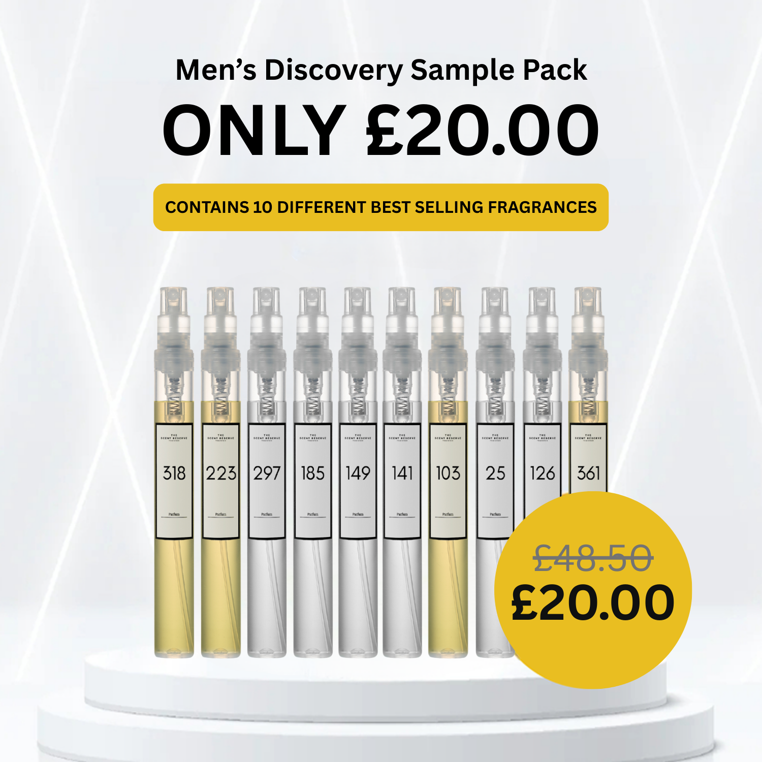 The Scent Reserve Men's Discovery coffret parfum homme 10 pièces