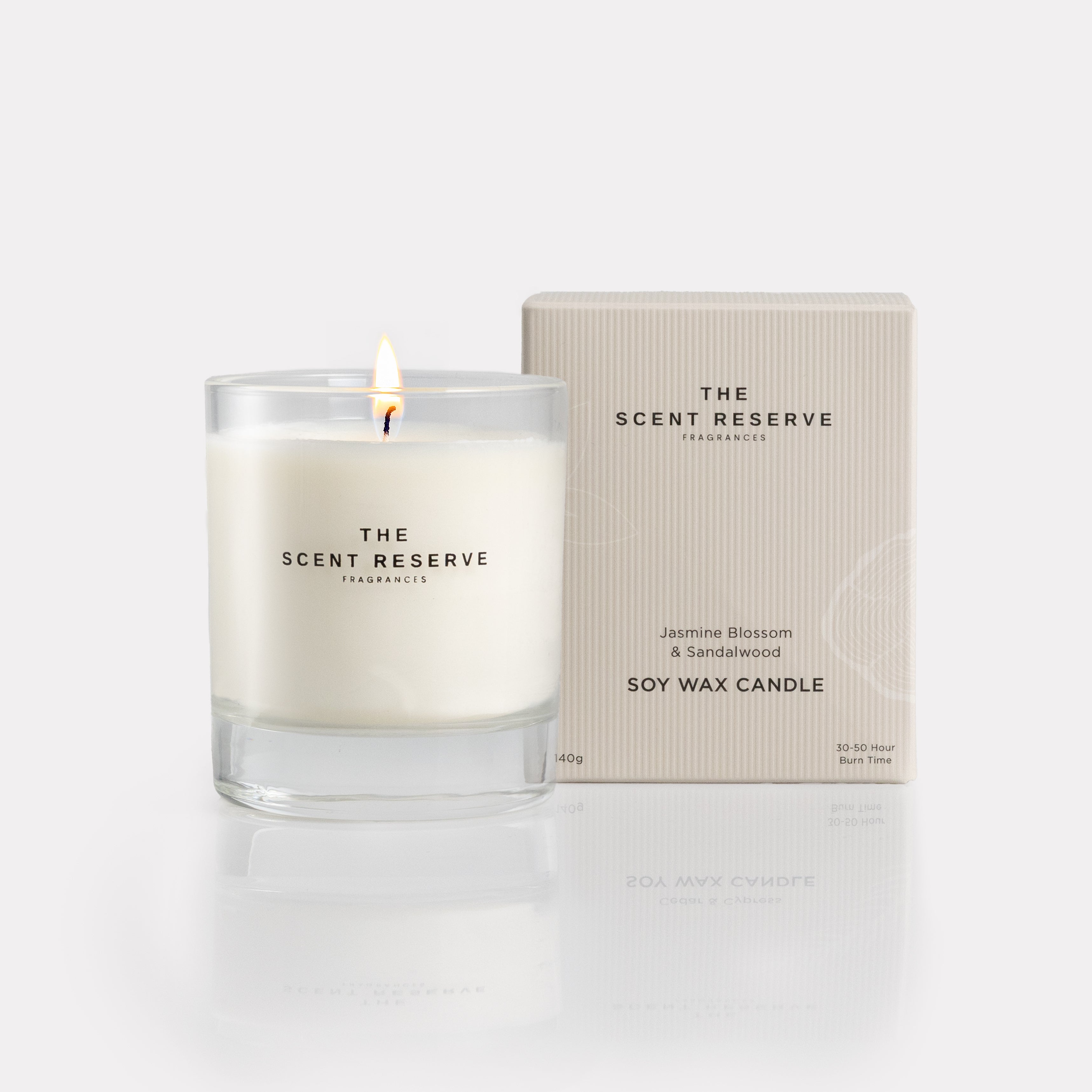 The Scent Reserve Jasmine Blossom bougie parfumée santal