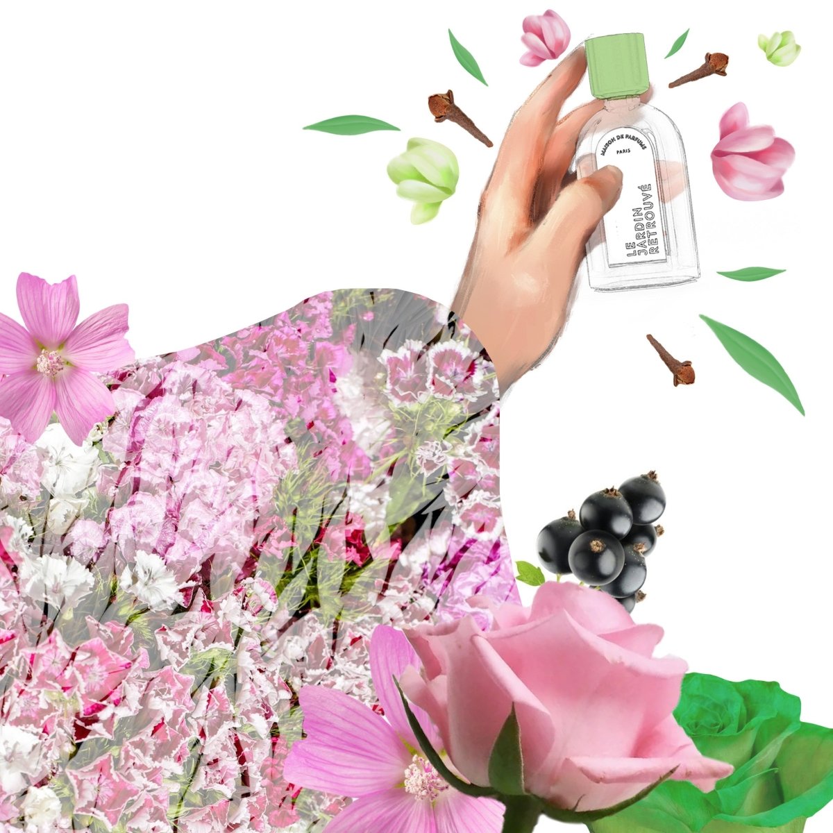 Le Jardin Retrouvé Rose Trocadéro Mini Spray 3 ml floral