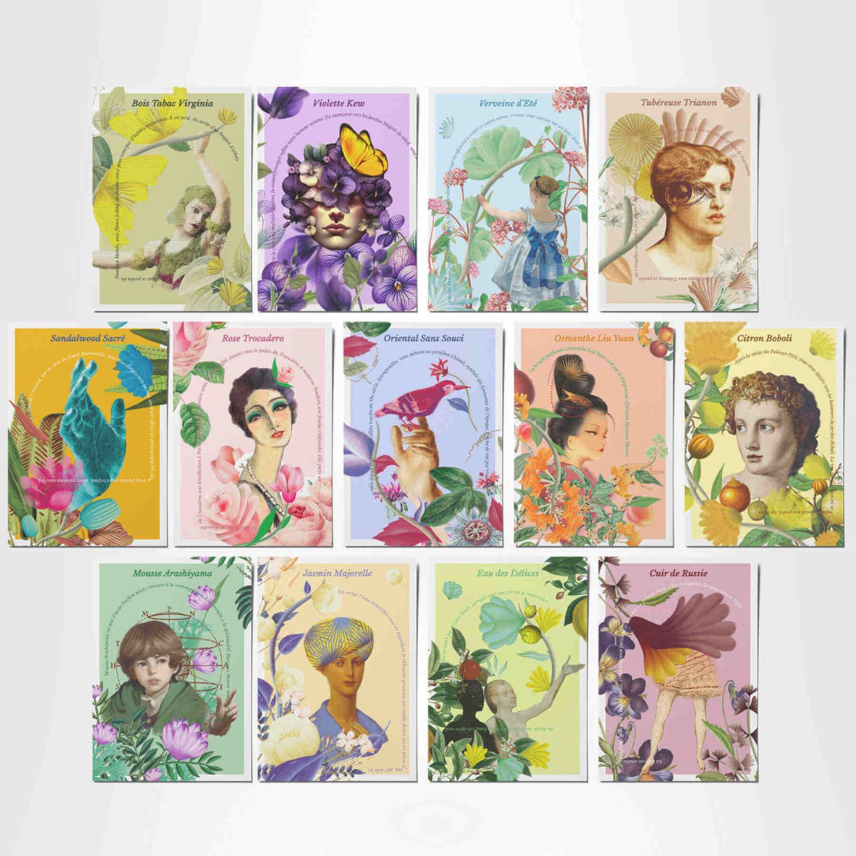 Le Jardin Retrouvé Les Cartes Postales set 13 cartes postales 10,5x14,5 cm