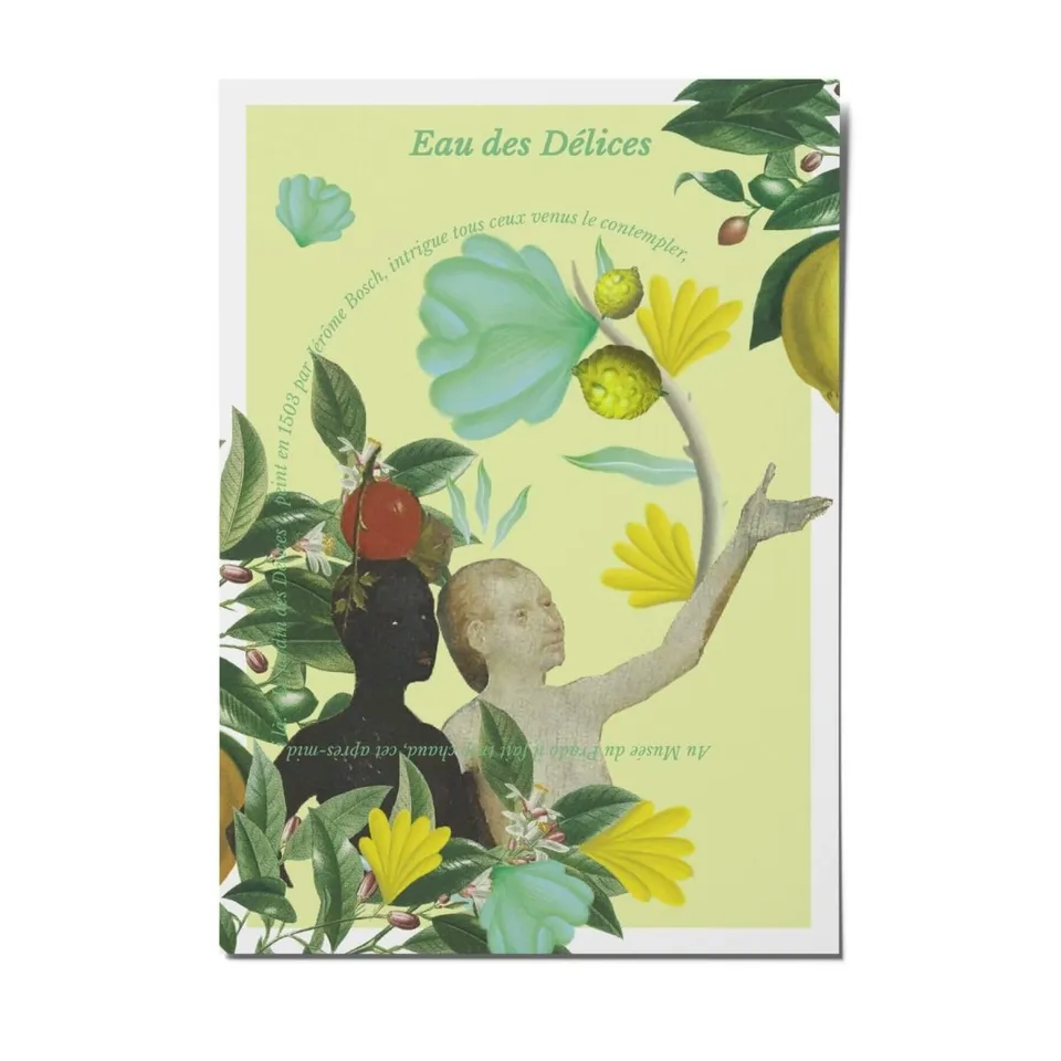 Le Jardin Retrouvé Eau des Délices carte postale 10,5x14,5cm