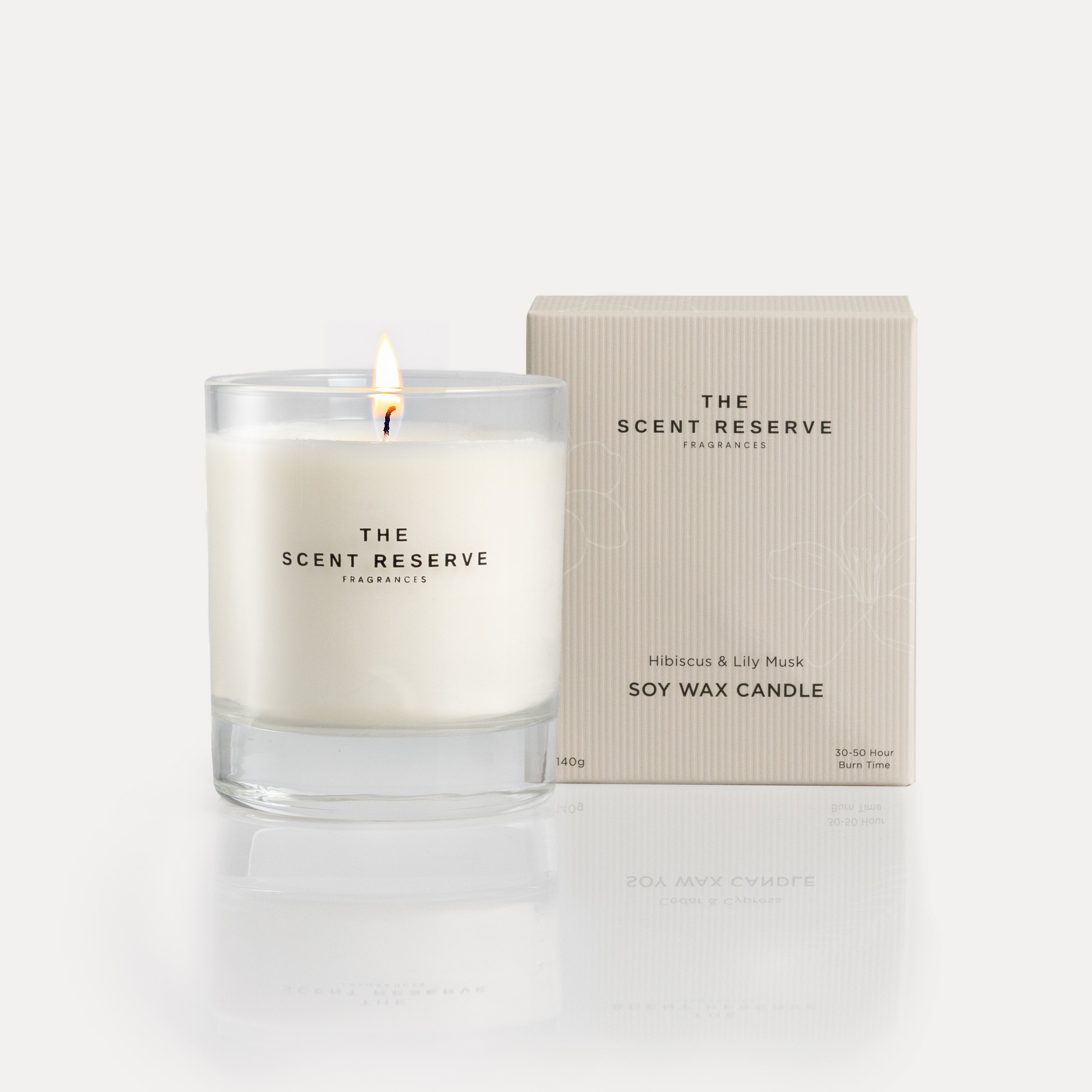 The Scent Reserve Hibiscus Lily Musk bougie parfumée florale