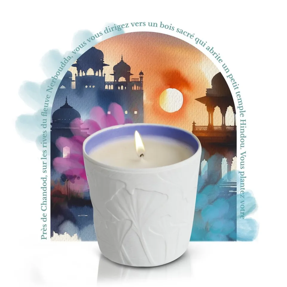 Le Jardin Retrouvé Sandalwood Sacré bougie parfumée santal