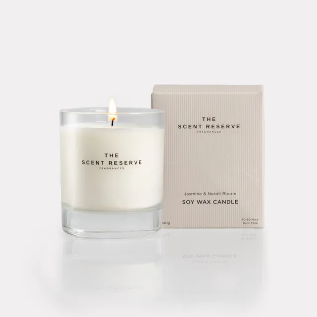 The Scent Reserve Jasmin Néroli bougie parfumée cire soja