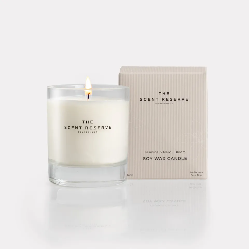 The Scent Reserve Jasmin Néroli bougie parfumée cire soja